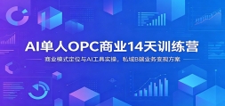 AI����OPC��ҵ14��ѵ��Ӫ����ҵģʽ��λ��AI����ʵ�٣�˽��B��ҵ����ַ���