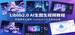 Liblib2.0 AI��ͼ����Ƶ�̳̣�����ģ��ȫ������ComfyUI���������ʵ��