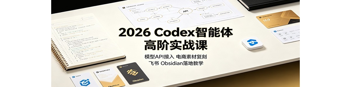 2026 Codex������߽�ʵս�Σ�ģ��API���룬�����زĸ��̣�����Obsidian��