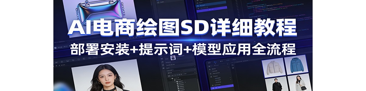 AI���̻�ͼSD��ϸ�̳̣�����װ+��ʾ��+ģ��Ӧ��ȫ����