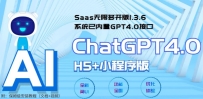 Saas޶࿪ChatGPTС+H5ϵͳGPT4.0ӿڣ޿ͨλ